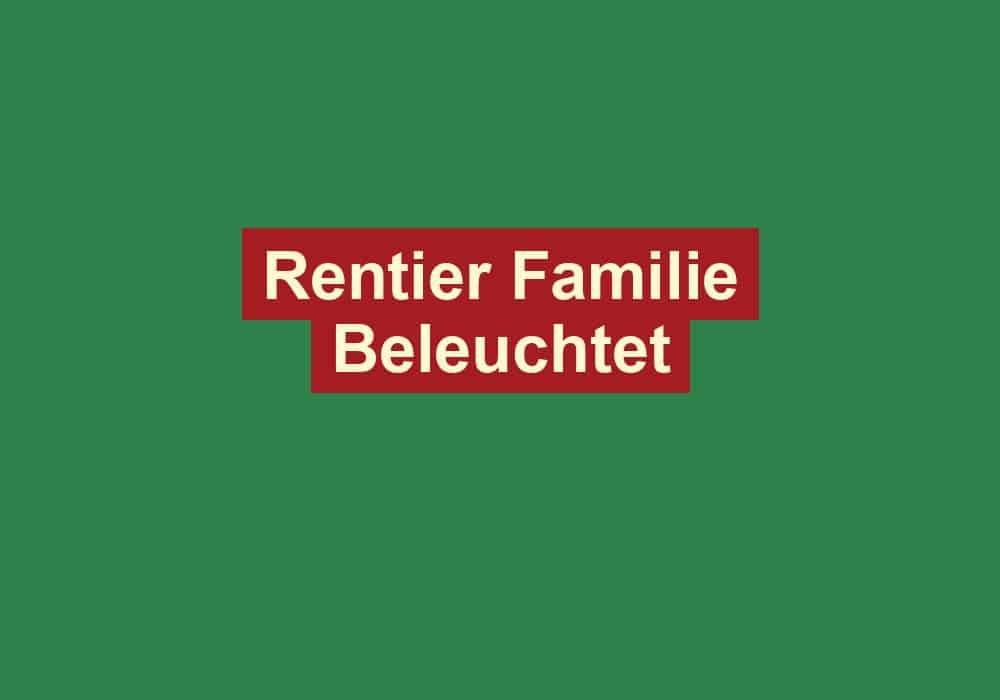 rentier familie beleuchtet