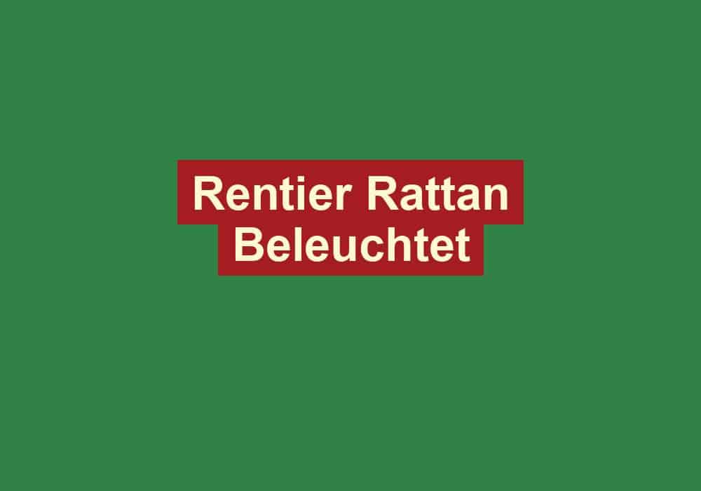 rentier rattan beleuchtet