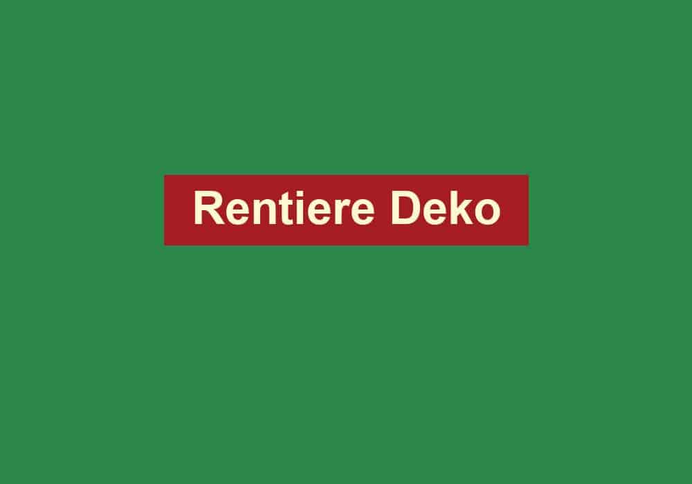 rentiere deko