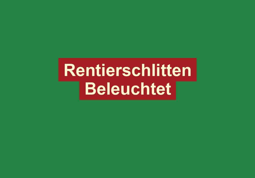rentierschlitten beleuchtet