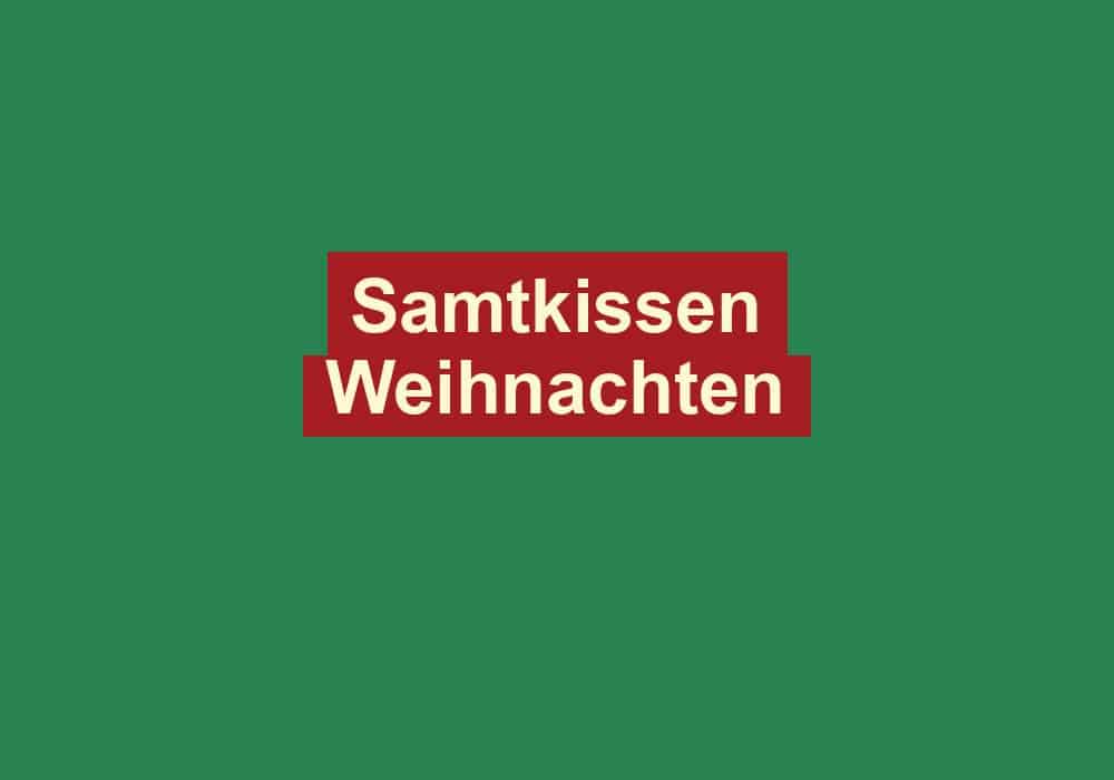 samtkissen weihnachten