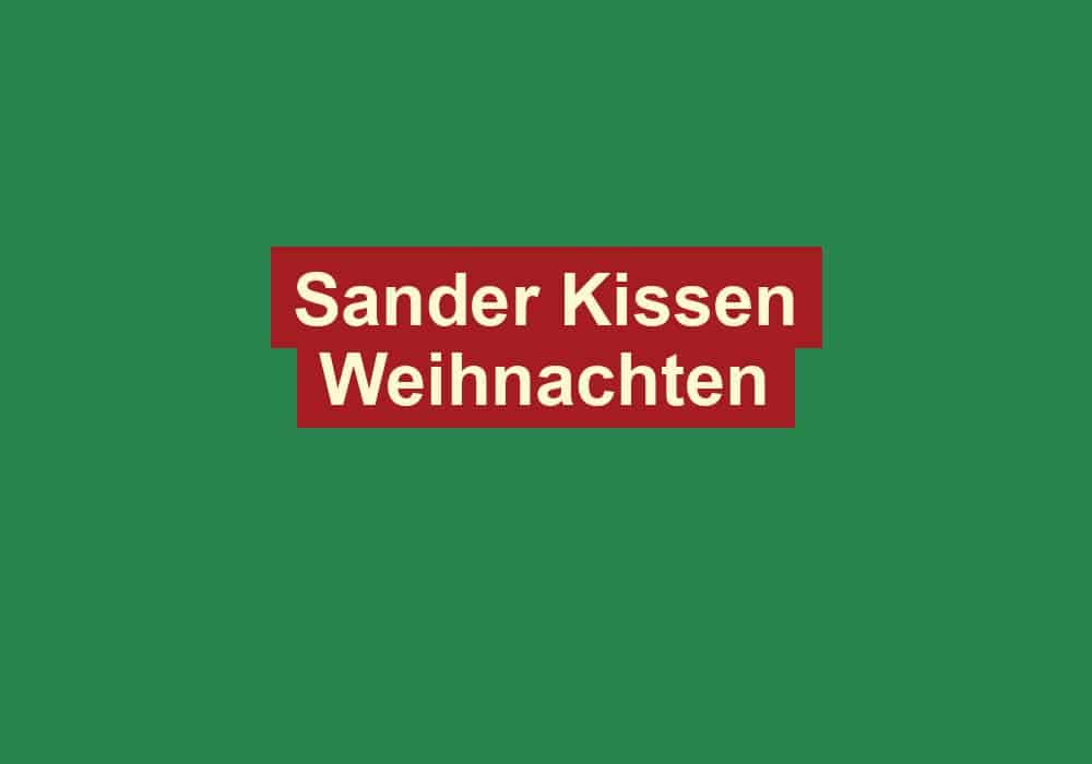 sander kissen weihnachten
