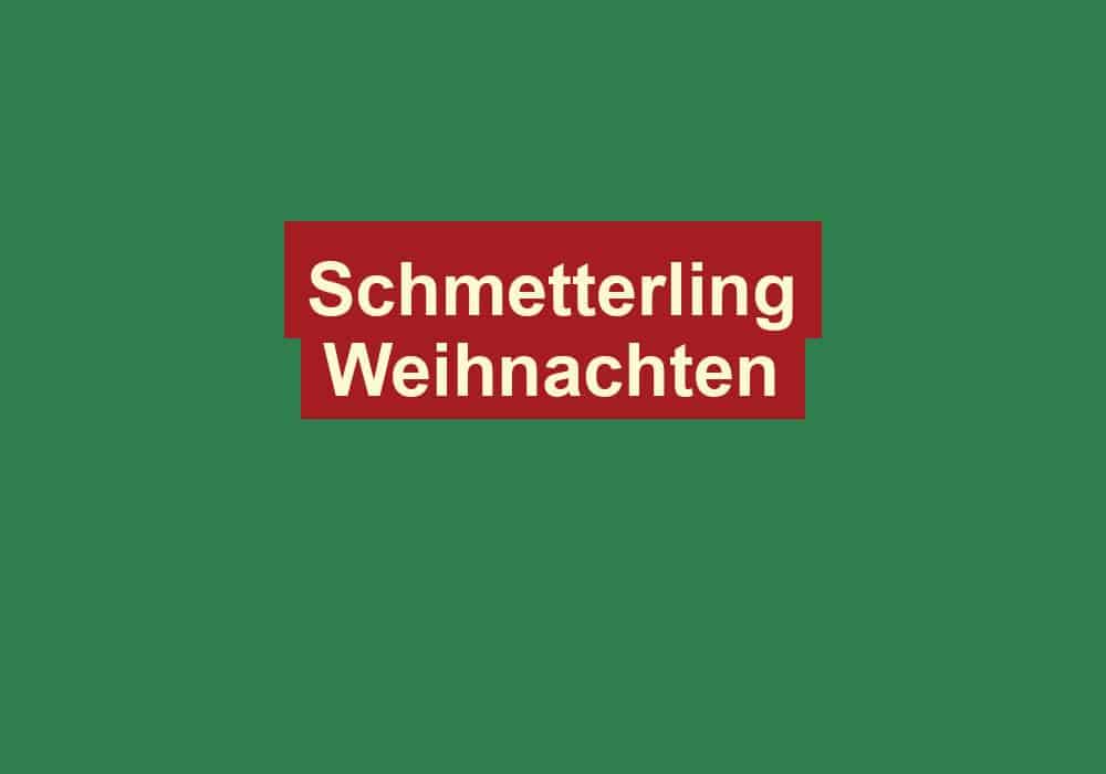 schmetterling weihnachten