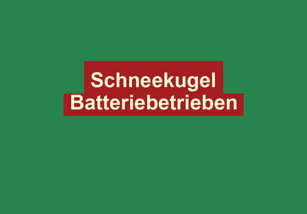 schneekugel batteriebetrieben