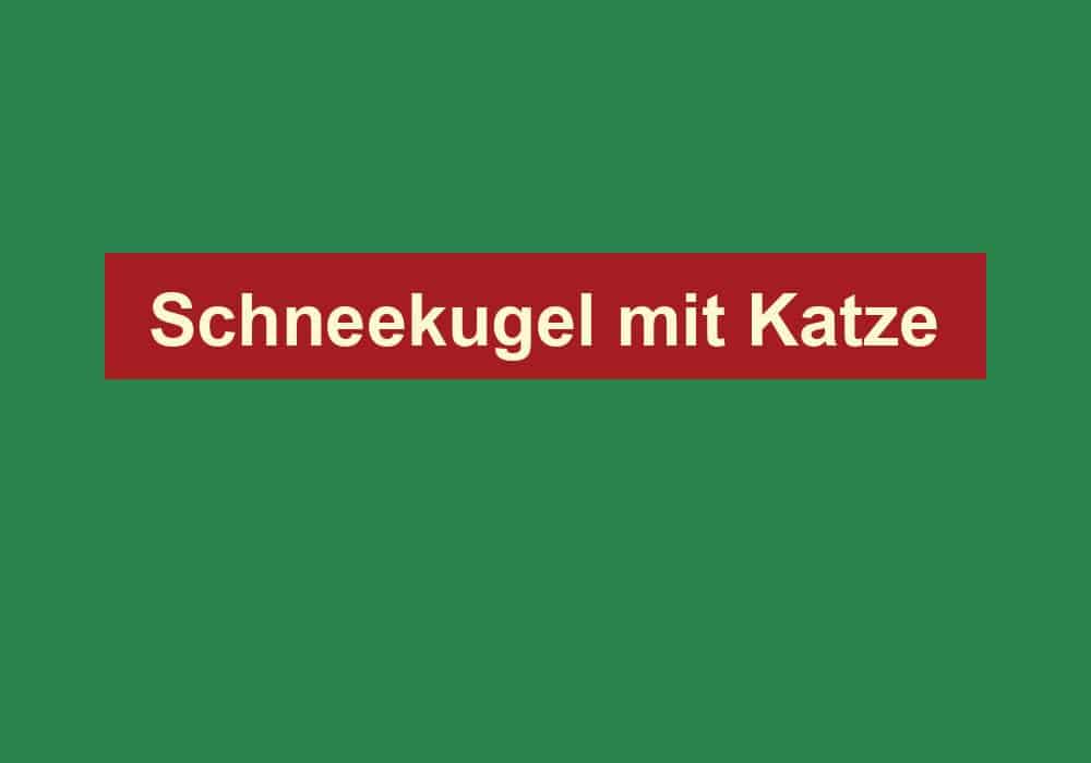 schneekugel mit katze