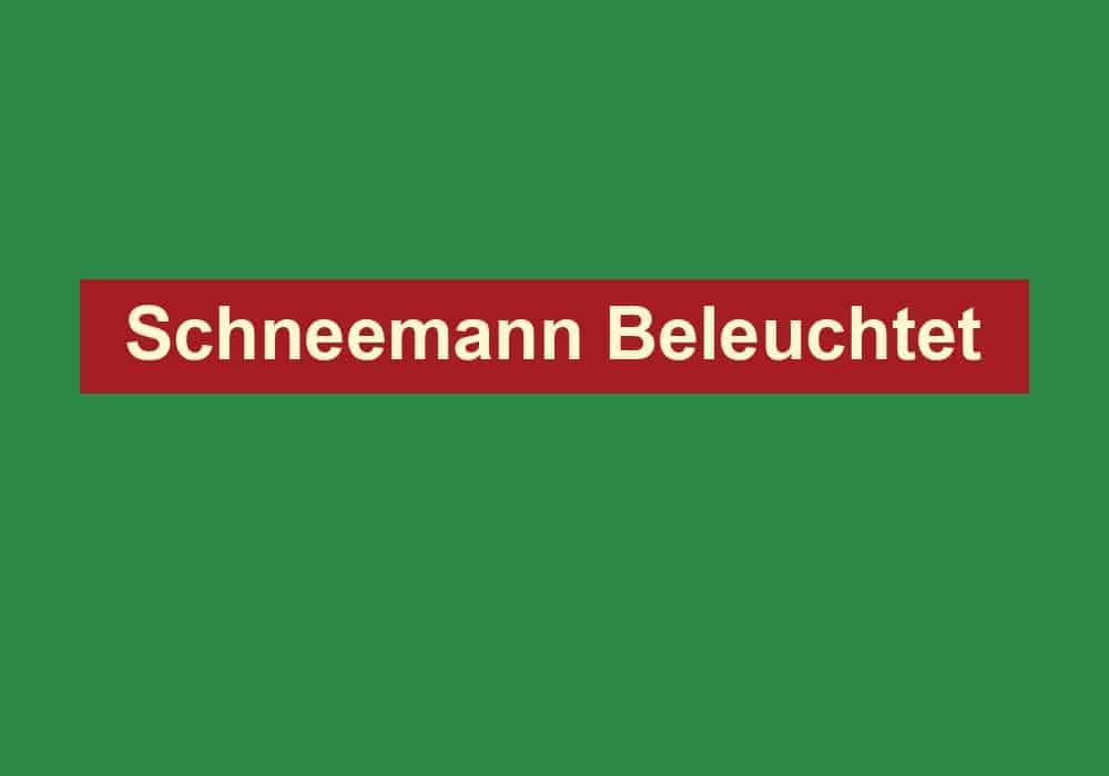 schneemann beleuchtet