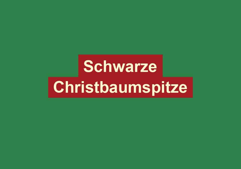 schwarze christbaumspitze