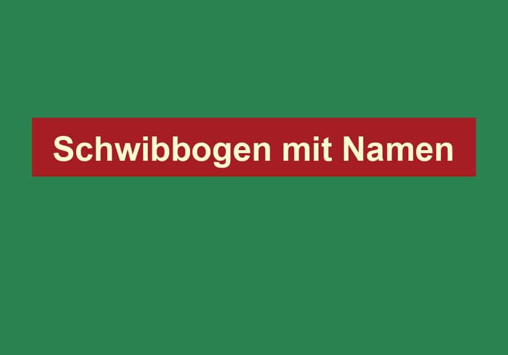 schwibbogen mit namen