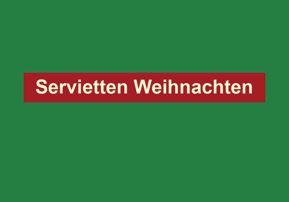 servietten weihnachten