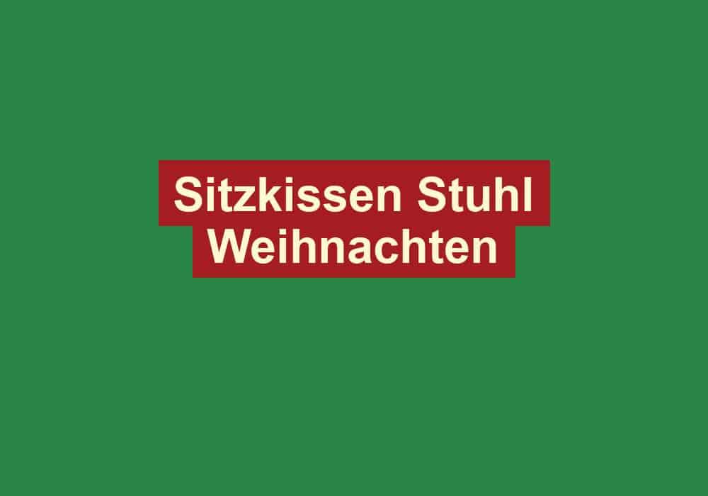 sitzkissen stuhl weihnachten
