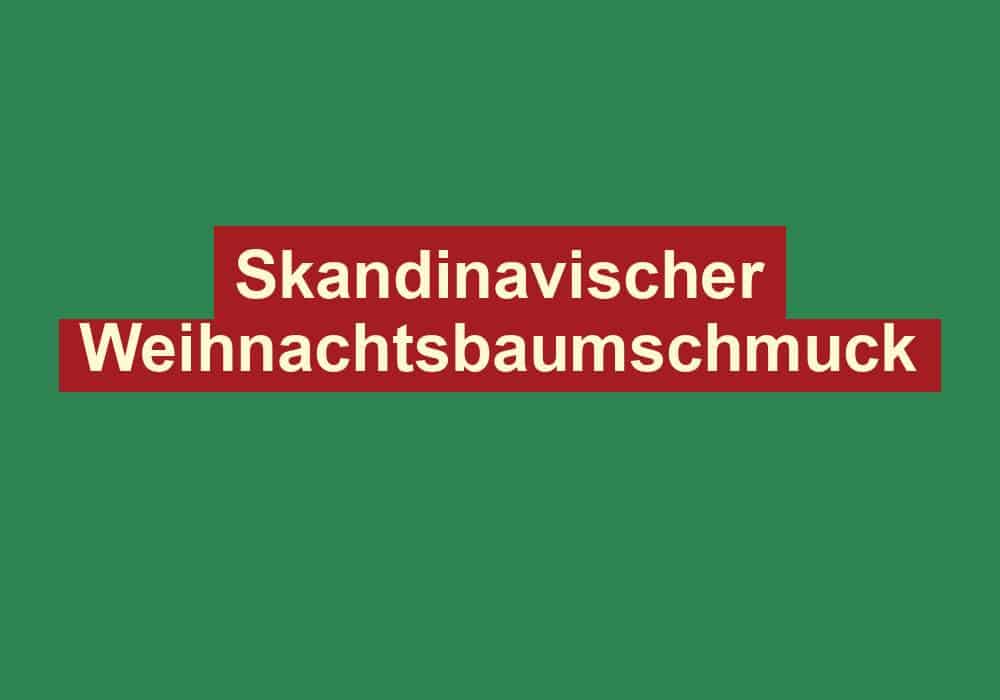 skandinavischer weihnachtsbaumschmuck