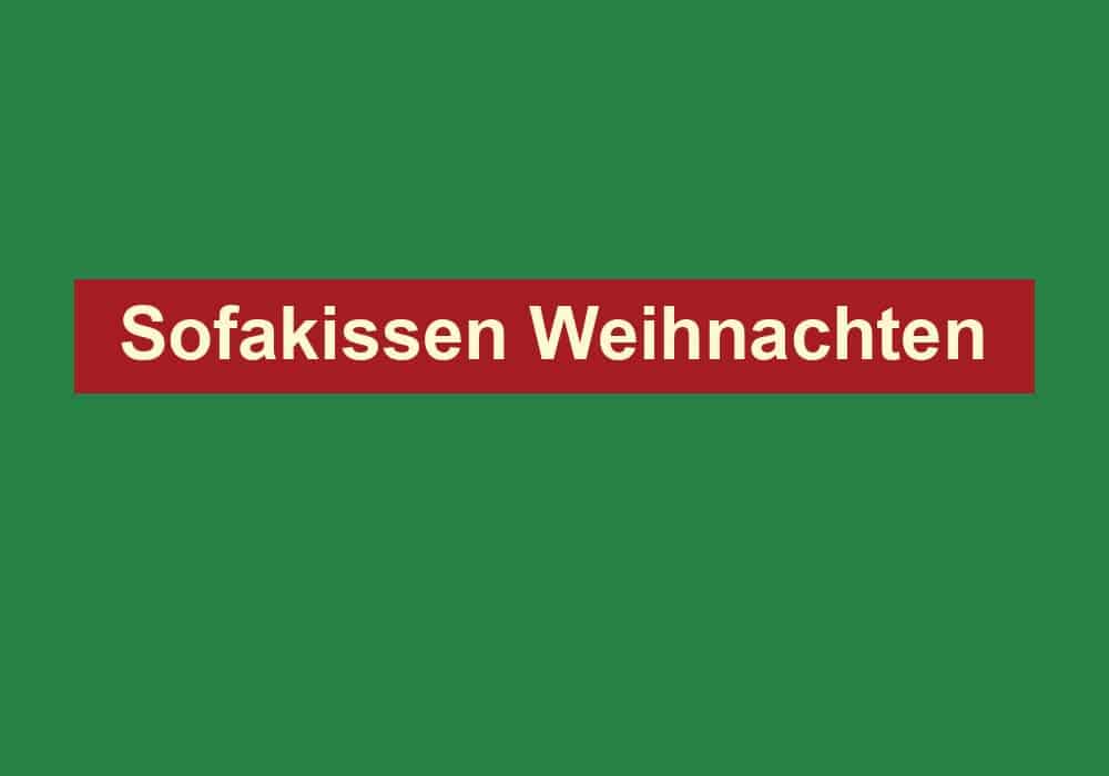 sofakissen weihnachten