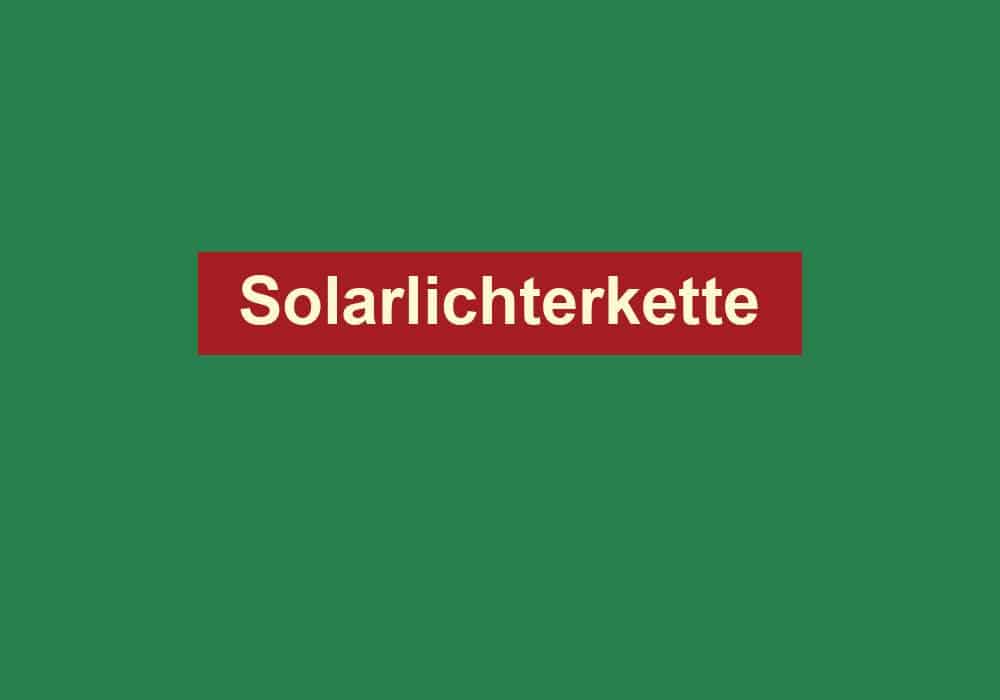 solarlichterkette