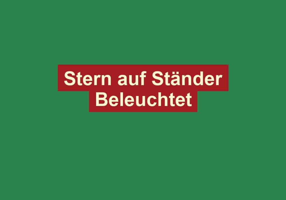 stern auf staender beleuchtet