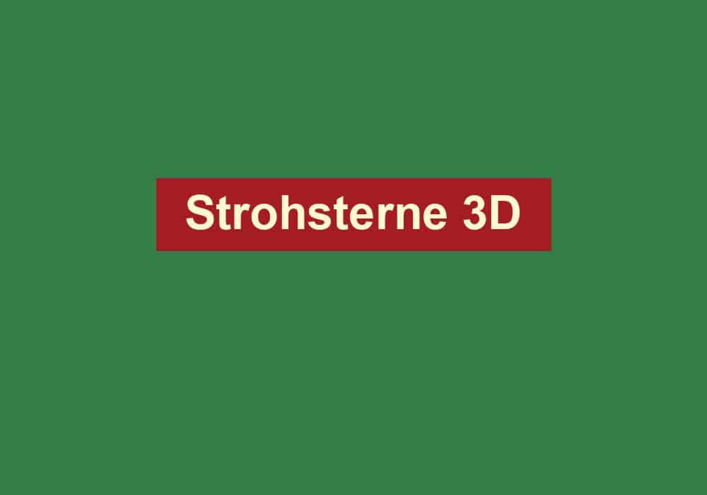 strohsterne 3d