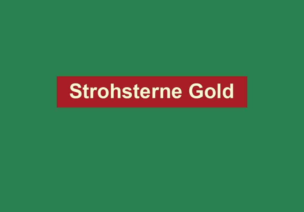 strohsterne gold