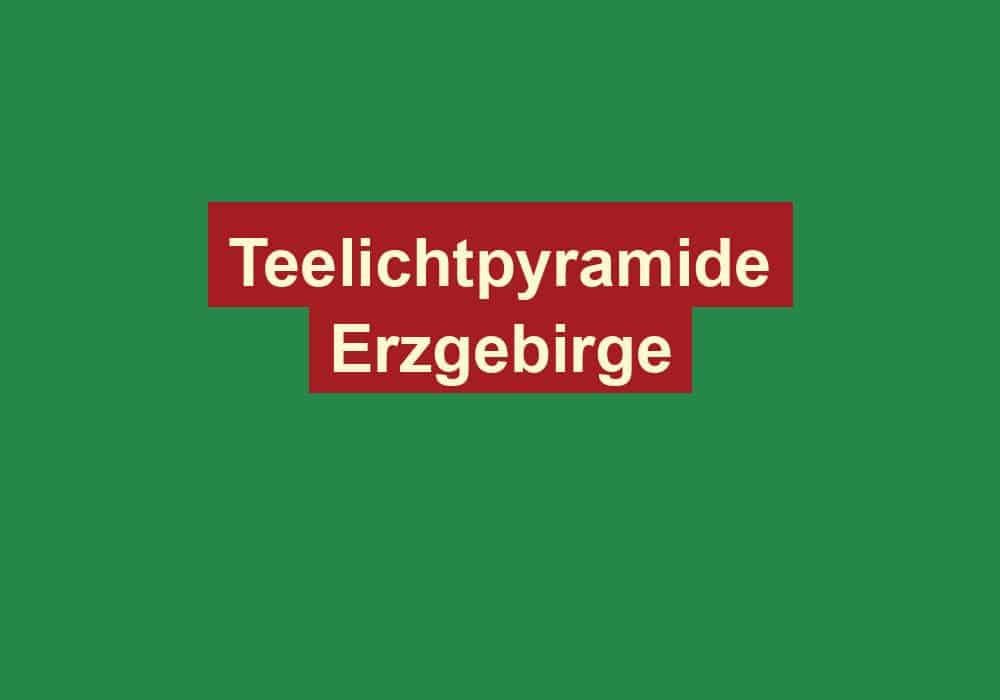 teelichtpyramide erzgebirge