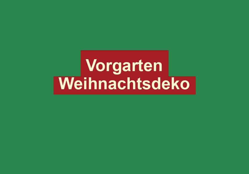 vorgarten weihnachtsdeko