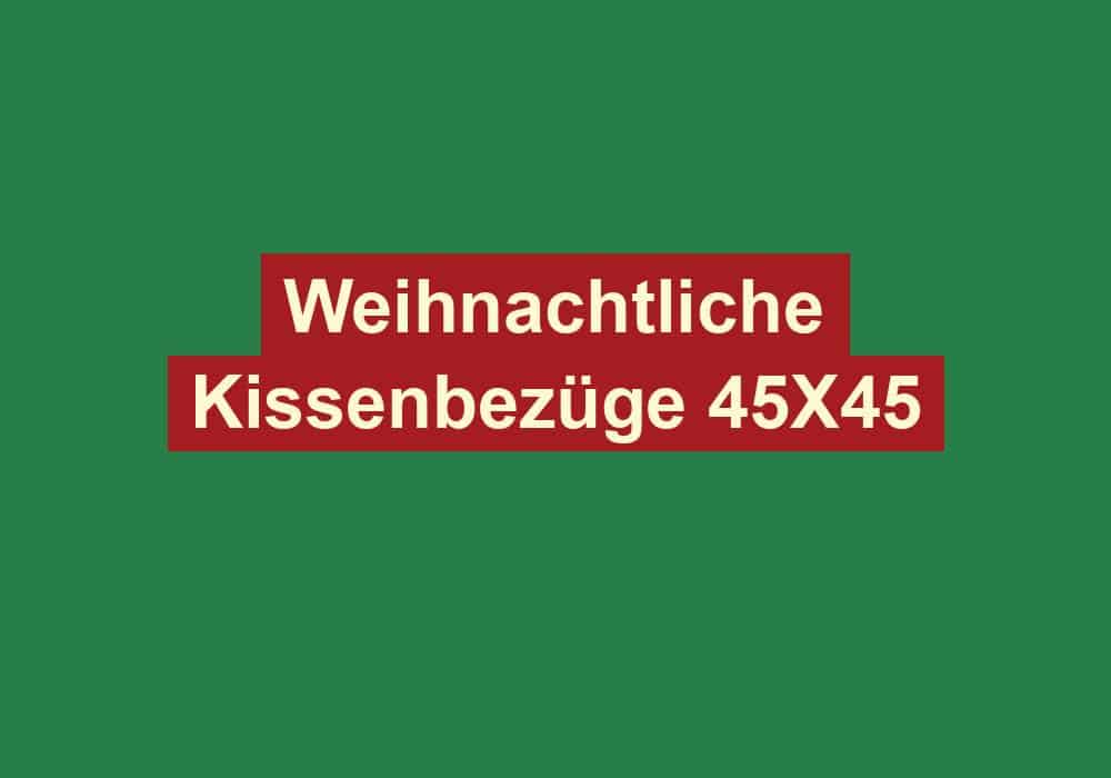 weihnachtliche kissenbezuege