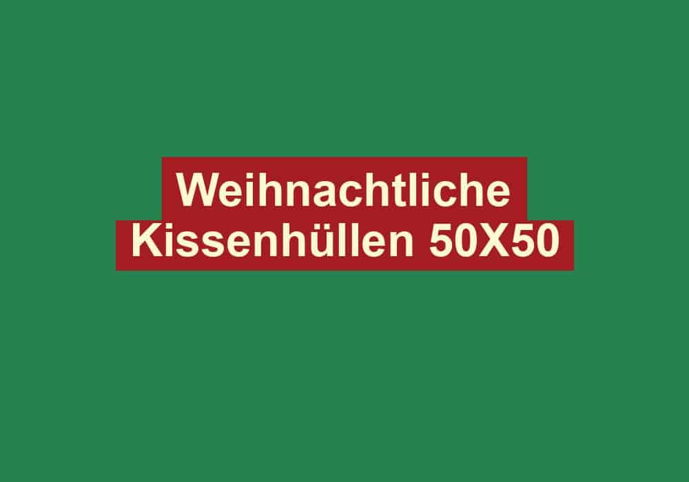 weihnachtliche kissenhuellen