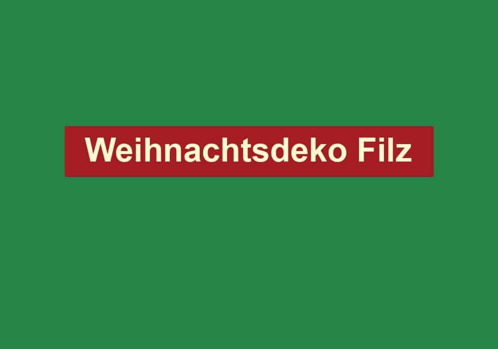 weihnachtsdeko filz