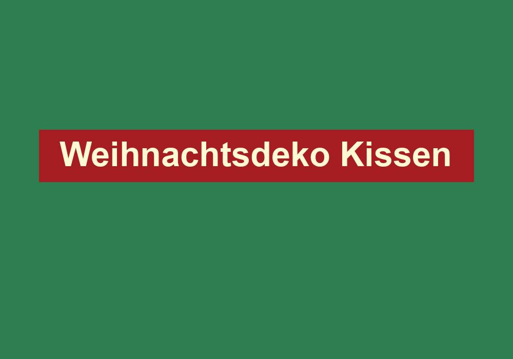 weihnachtsdeko kissen