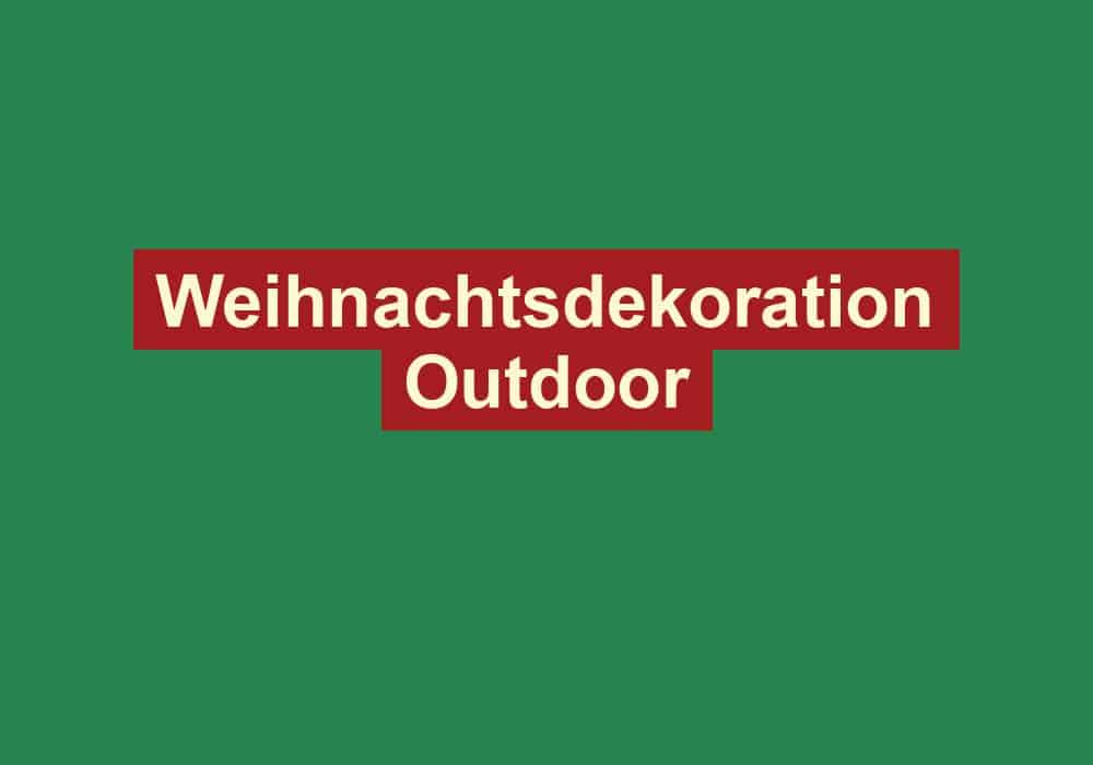 weihnachtsdekoration outdoor