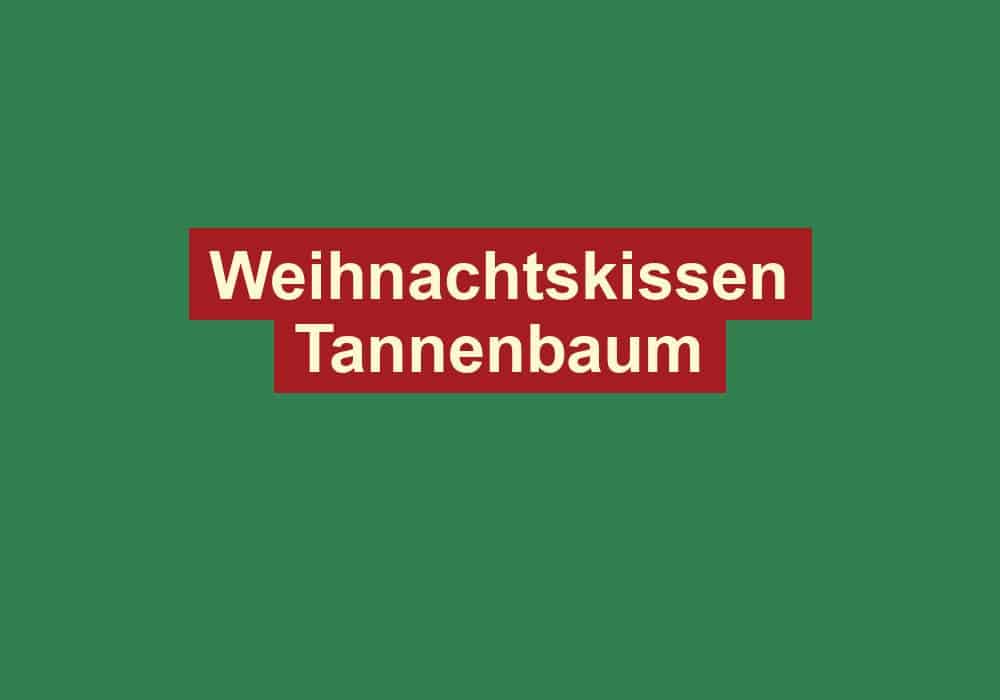 weihnachtskissen tannenbaum