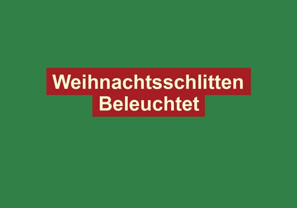 weihnachtsschlitten beleuchtet