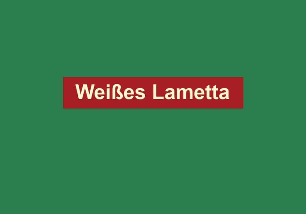 weisses lametta