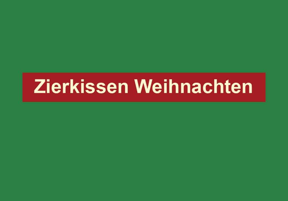 zierkissen weihnachten