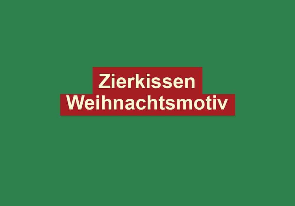zierkissen weihnachtsmotiv