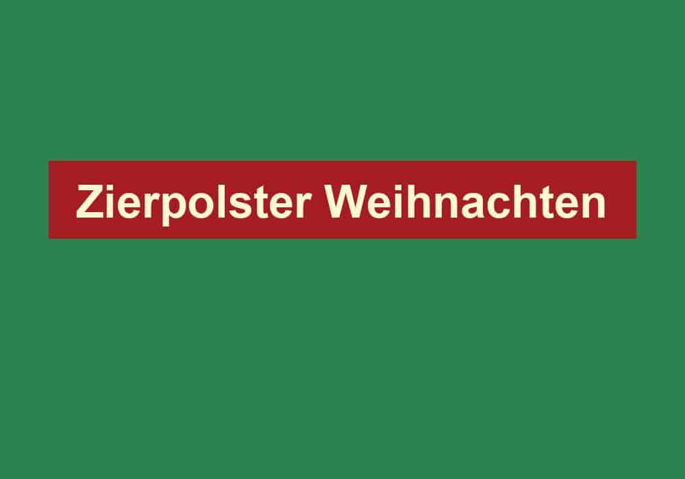 zierpolster weihnachten