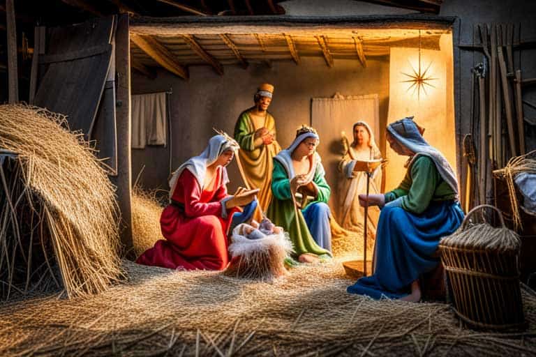 Stroh für Weihnachtskrippe