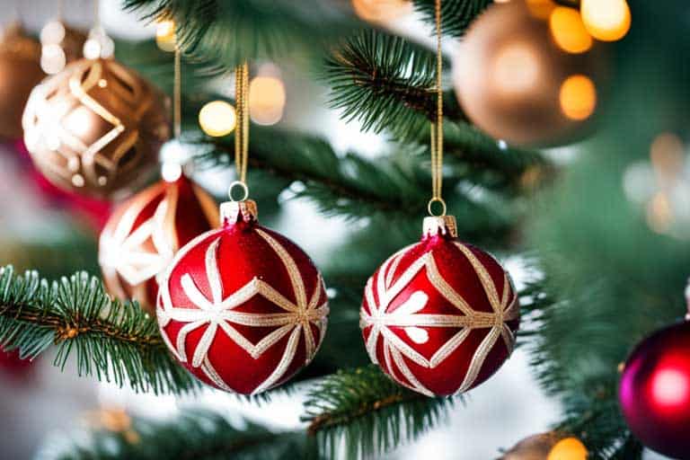 Bunte Weihnachtskugeln