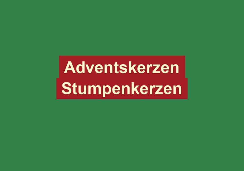 adventskerzen stumpenkerzen 2