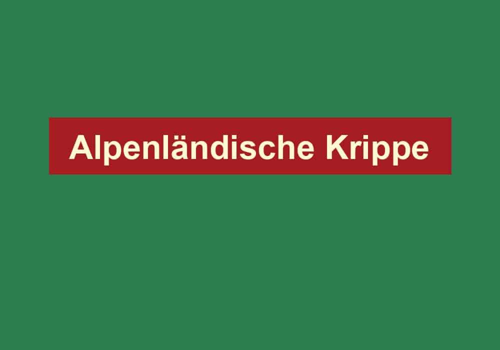 alpenlaendische krippe