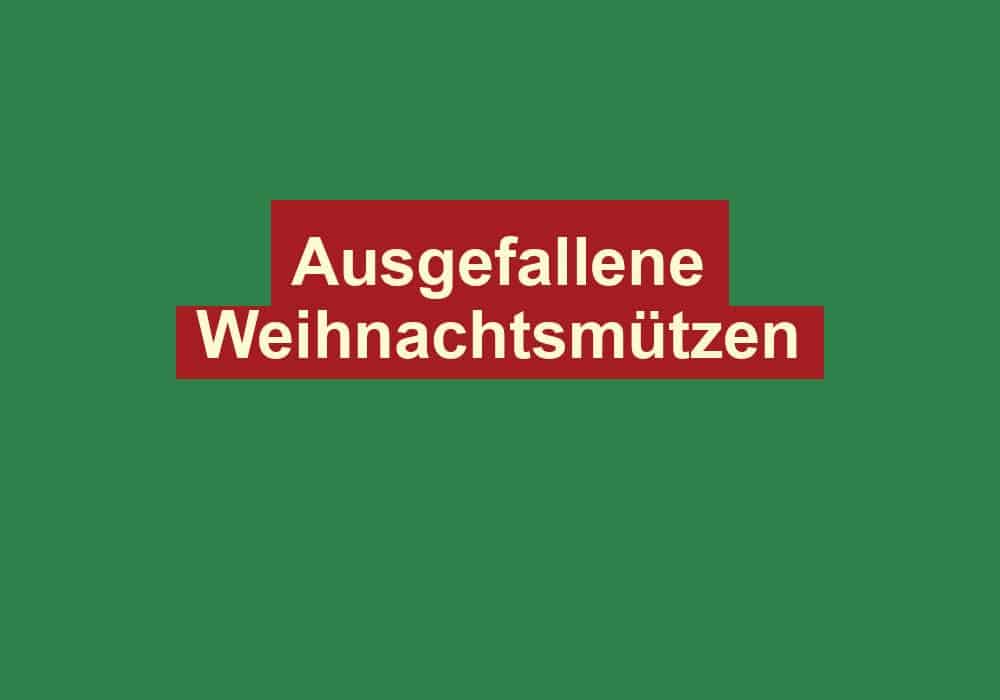 ausgefallene weihnachtsmuetzen