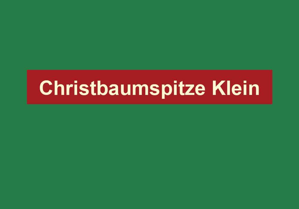 christbaumspitze klein