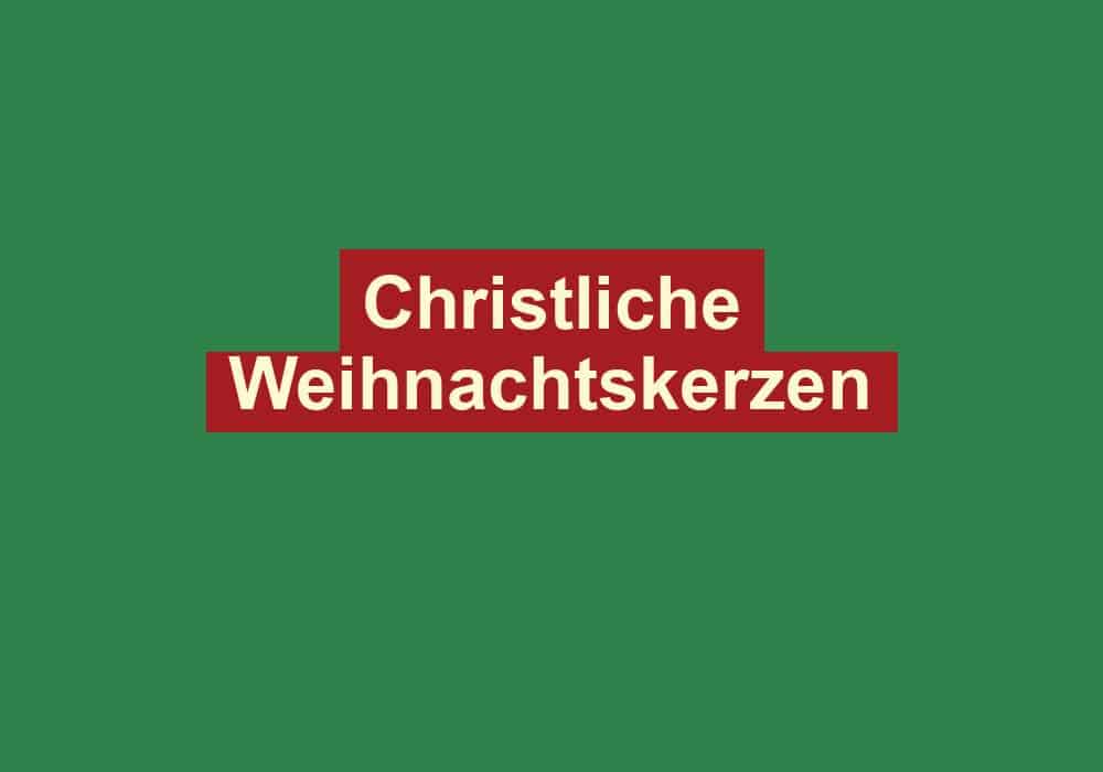 christliche weihnachtskerzen