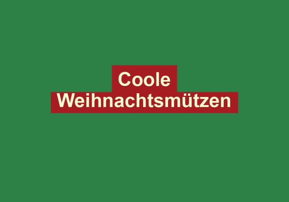 coole weihnachtsmuetzen