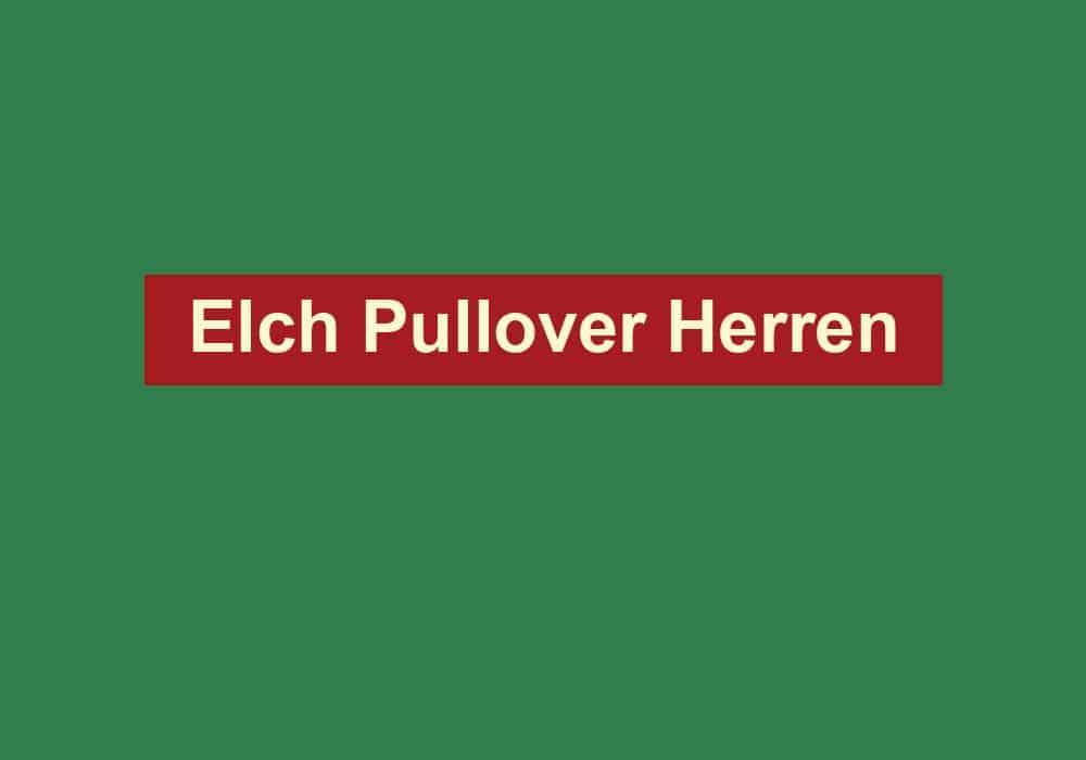 elch pullover herren