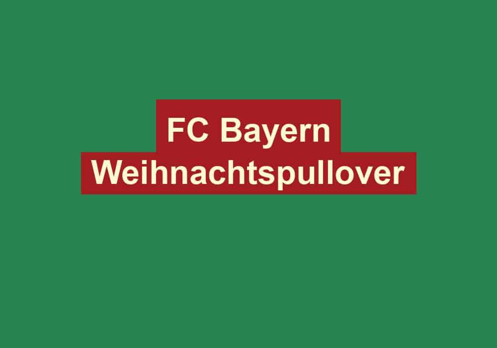 fc bayern weihnachtspullover