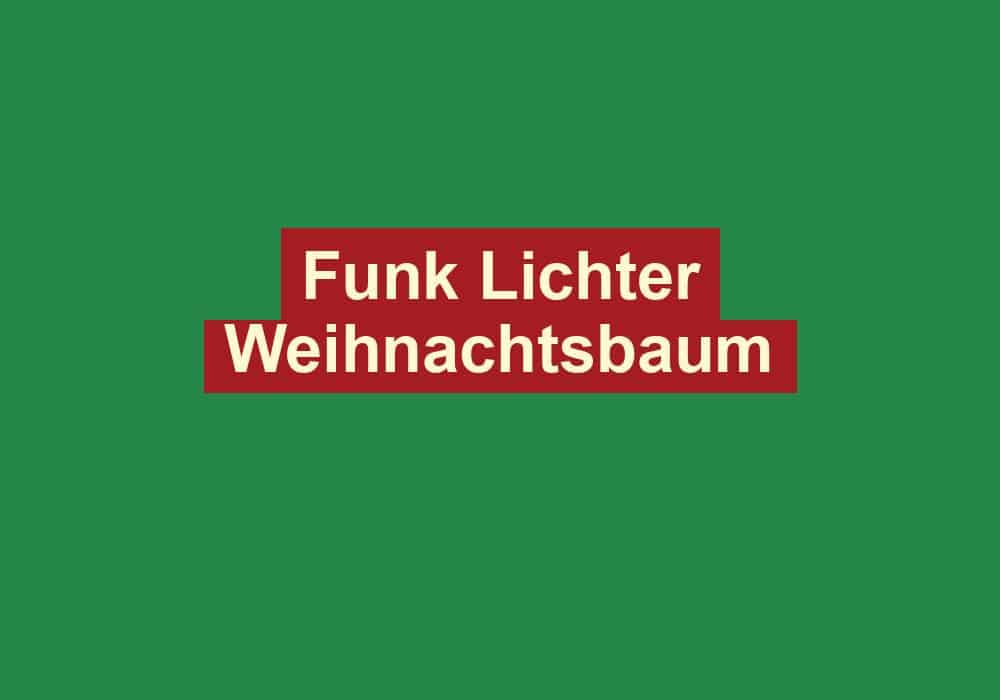 funk lichter weihnachtsbaum