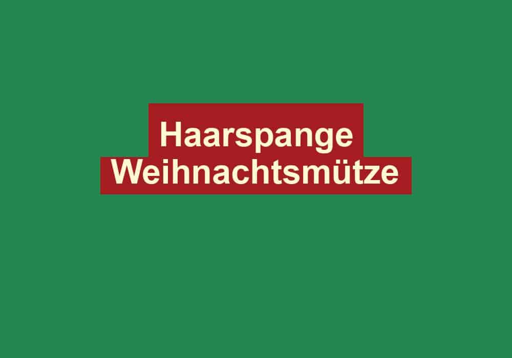 haarspange weihnachtsmuetze