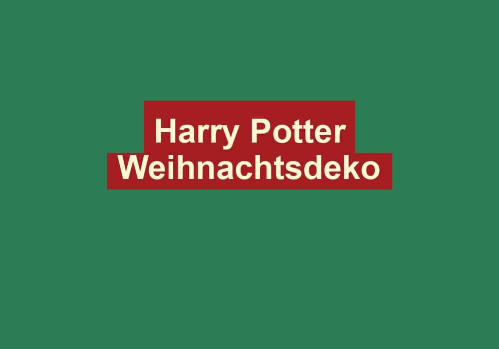 harry potter weihnachtsdeko