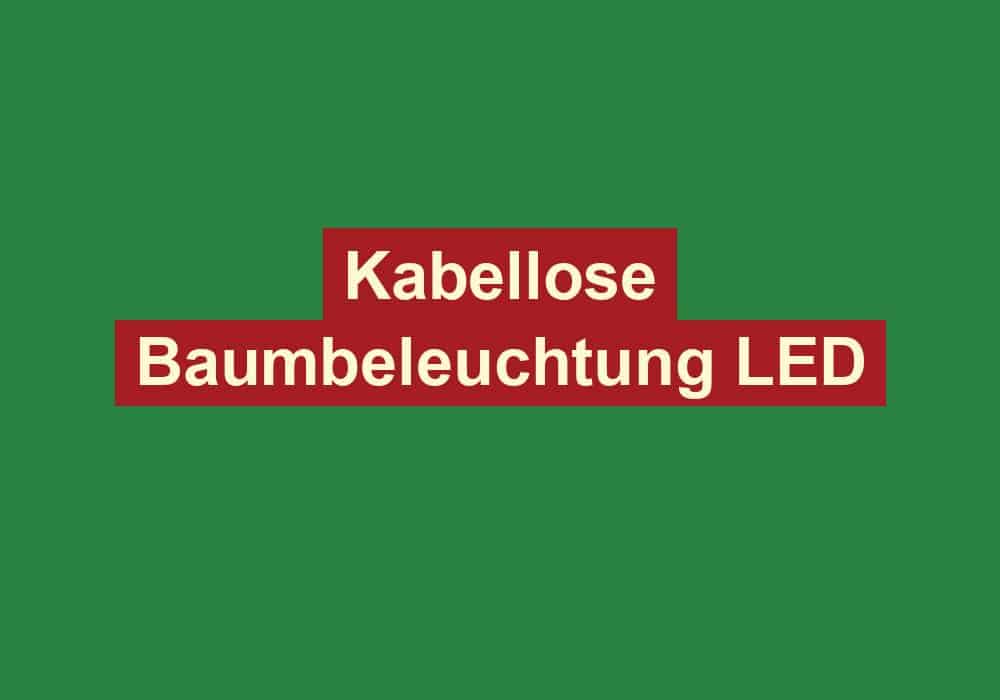 kabellose baumbeleuchtung led