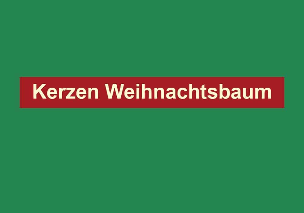 kerzen weihnachtsbaum