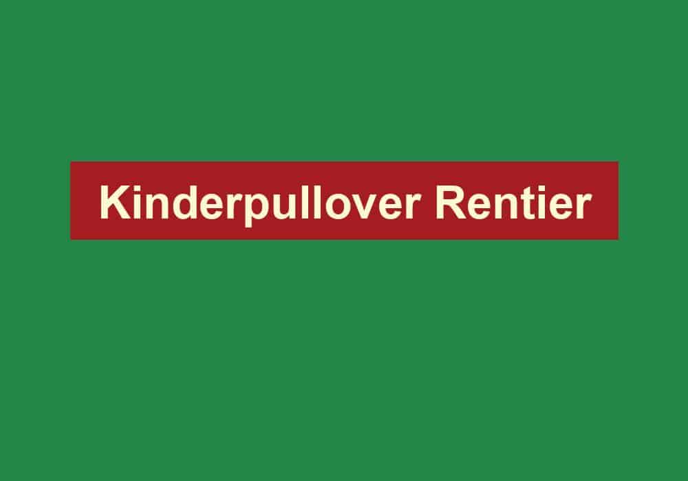 kinderpullover rentier