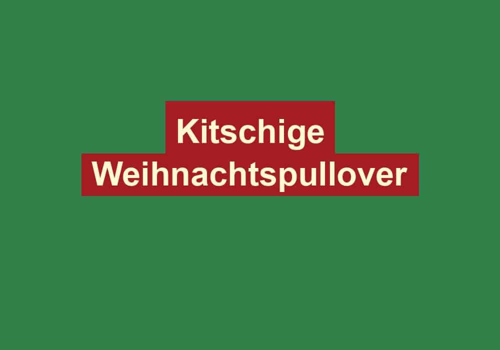 kitschige weihnachtspullover